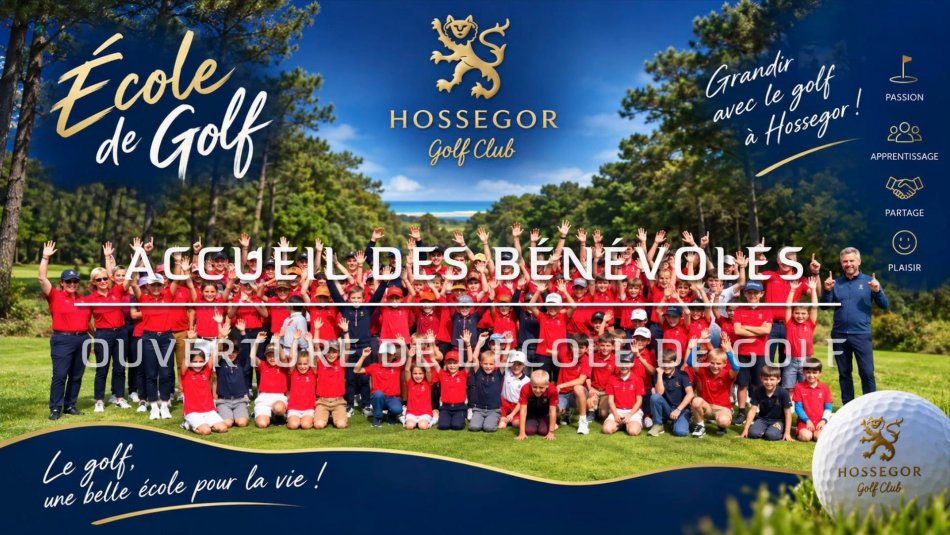 Accueil des bénévoles de l'école de golf