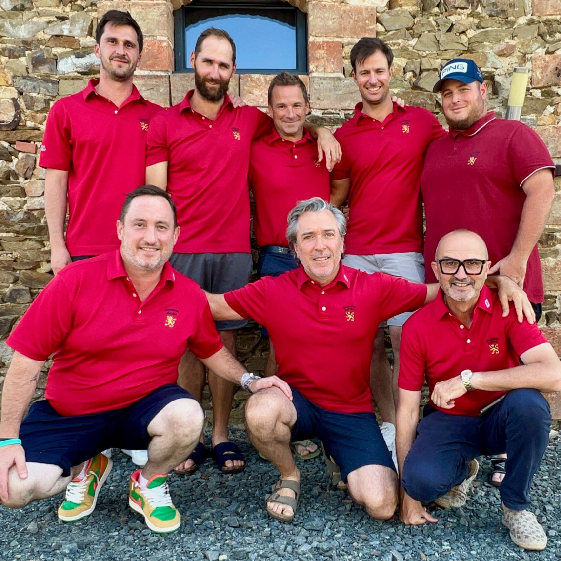Benoît Ribis, Miguel Marquez, Nicolas Legros, Stanislas de Narkevitch, Arthur Tissendié, Jean Vincent Daudignon, Loïc Arrieula et Coach Patrick Talon