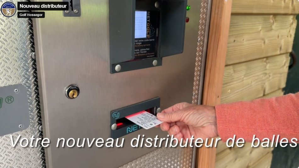 Un nouveau distributeur de balles au practice